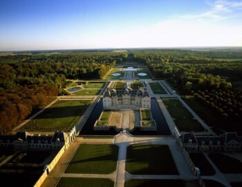 Château de Vaux le Vicomte vue du ciel
